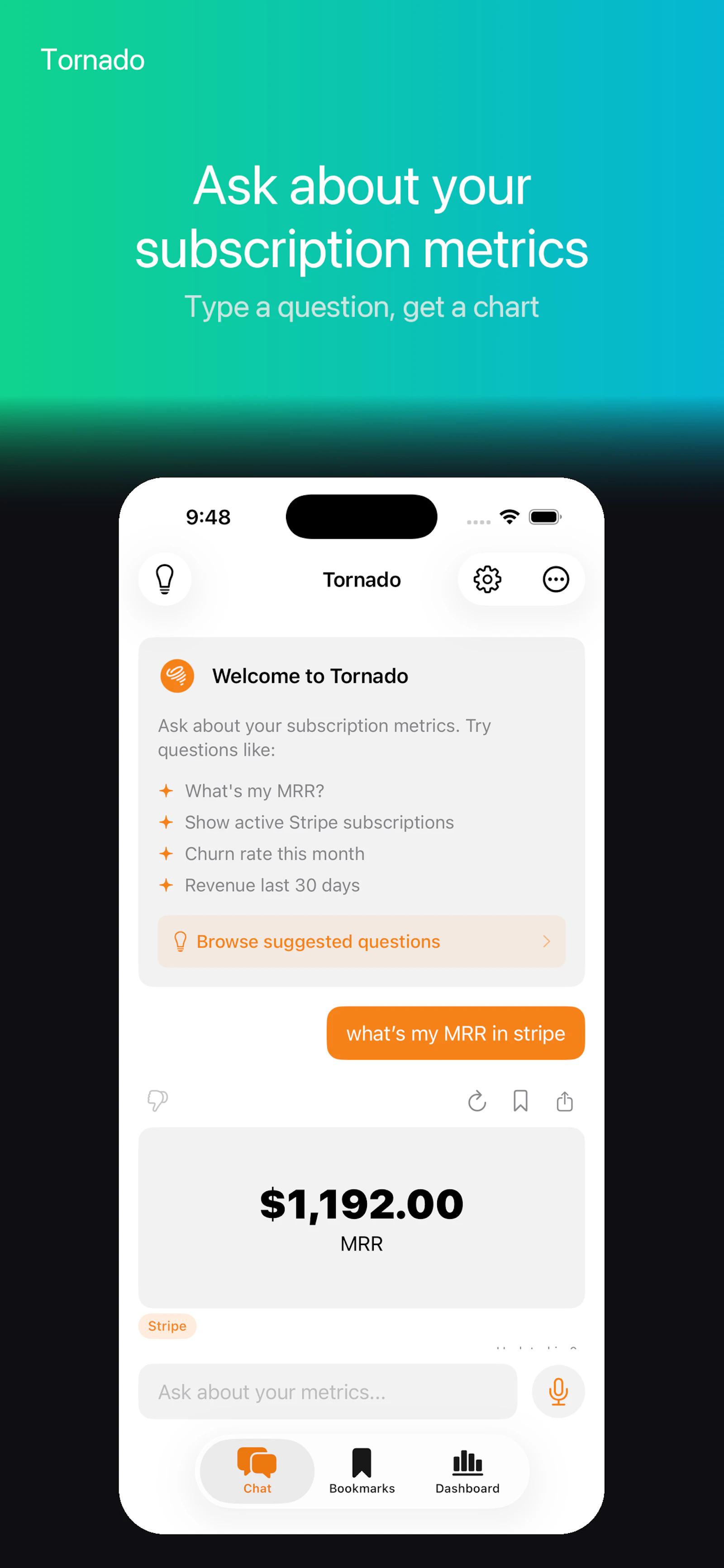Tornado - Subscriptions Analytics screenshot 4