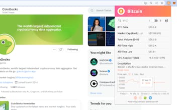 Crypto Explorer Chrome Extension gallery image