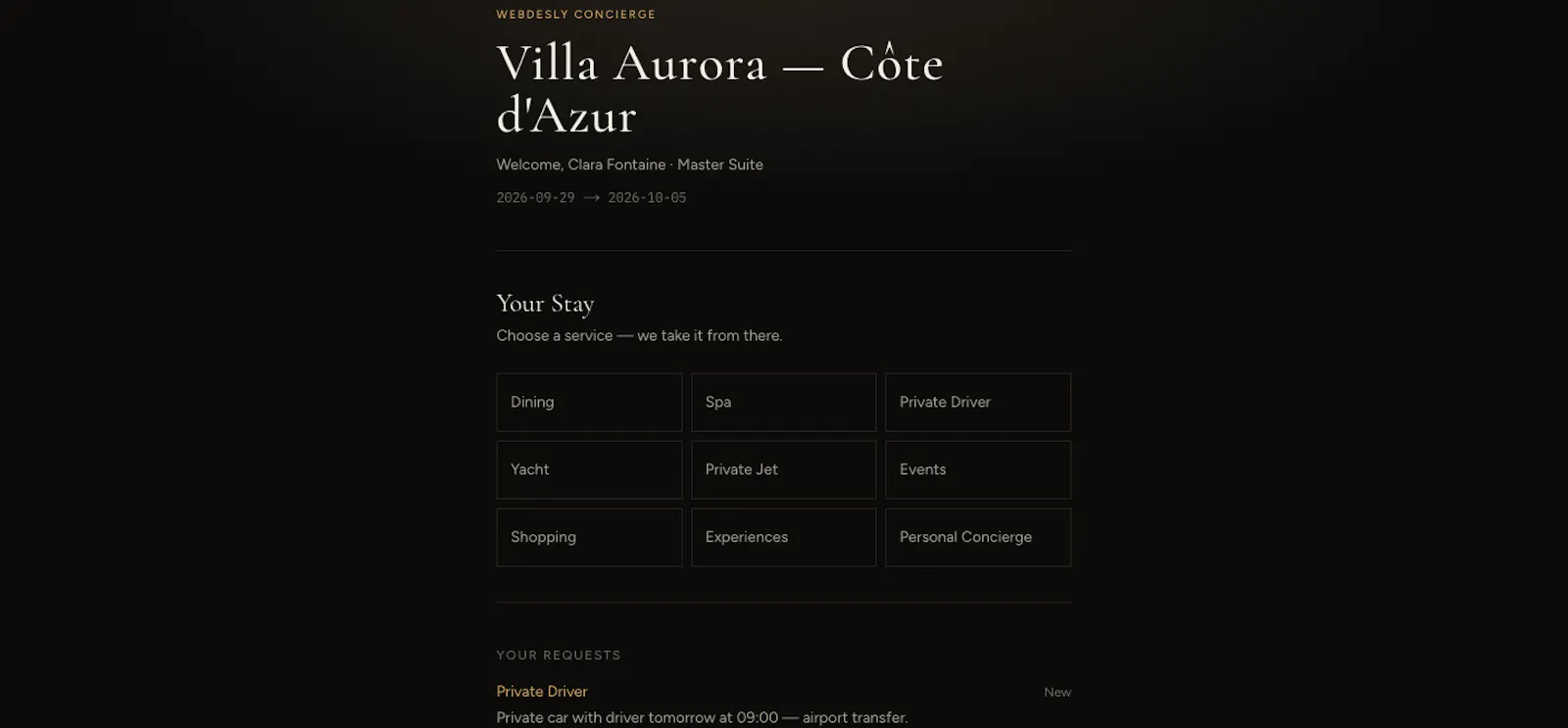 Webdesly Concierge screenshot 3