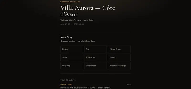 Webdesly Concierge screenshot 3