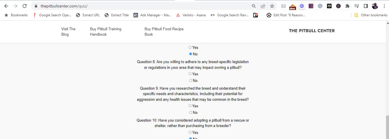 Pitbull Ownership Quiz media 1