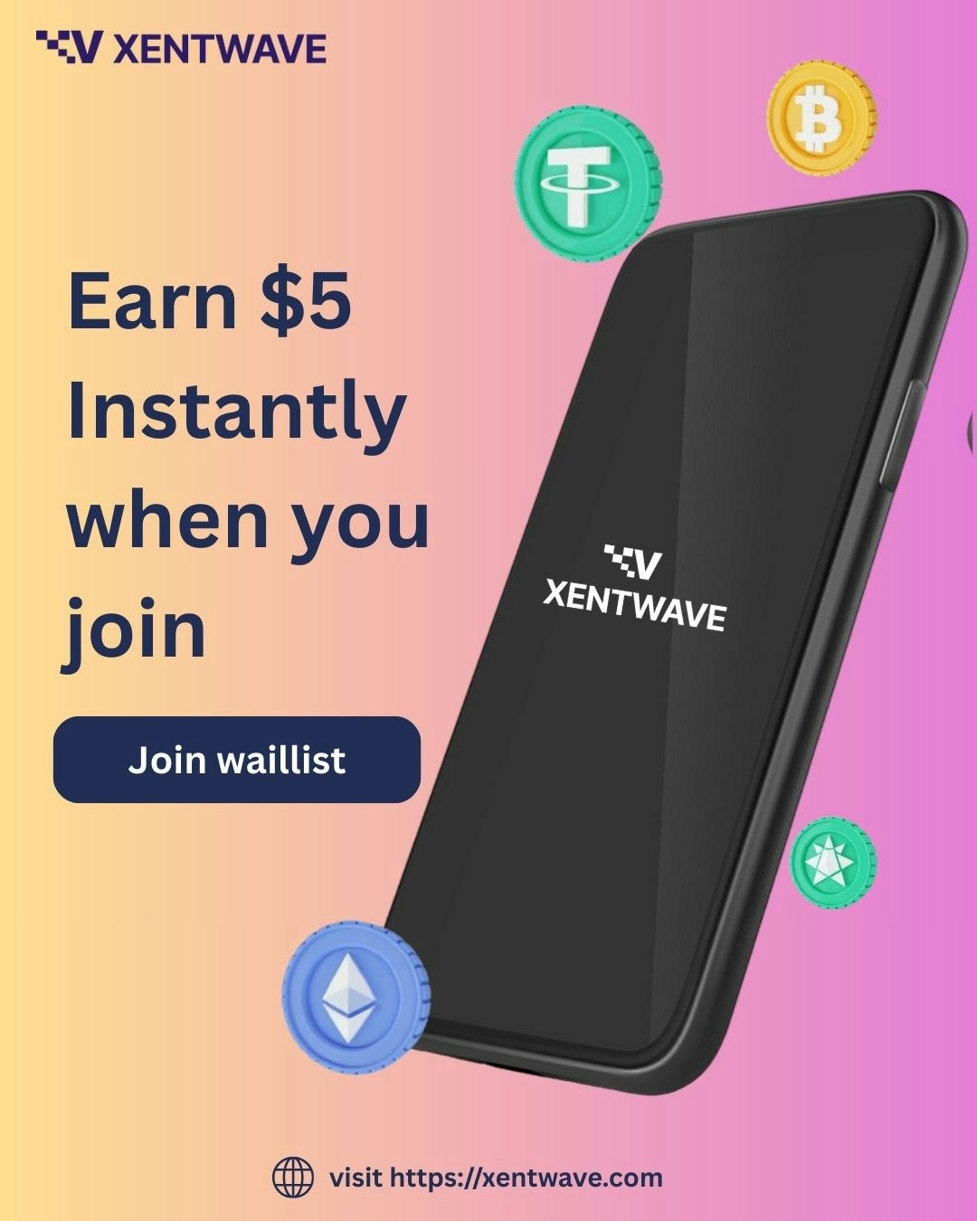 Mídia 4 de XentWave - Gaste criptografia, viva com facilidade