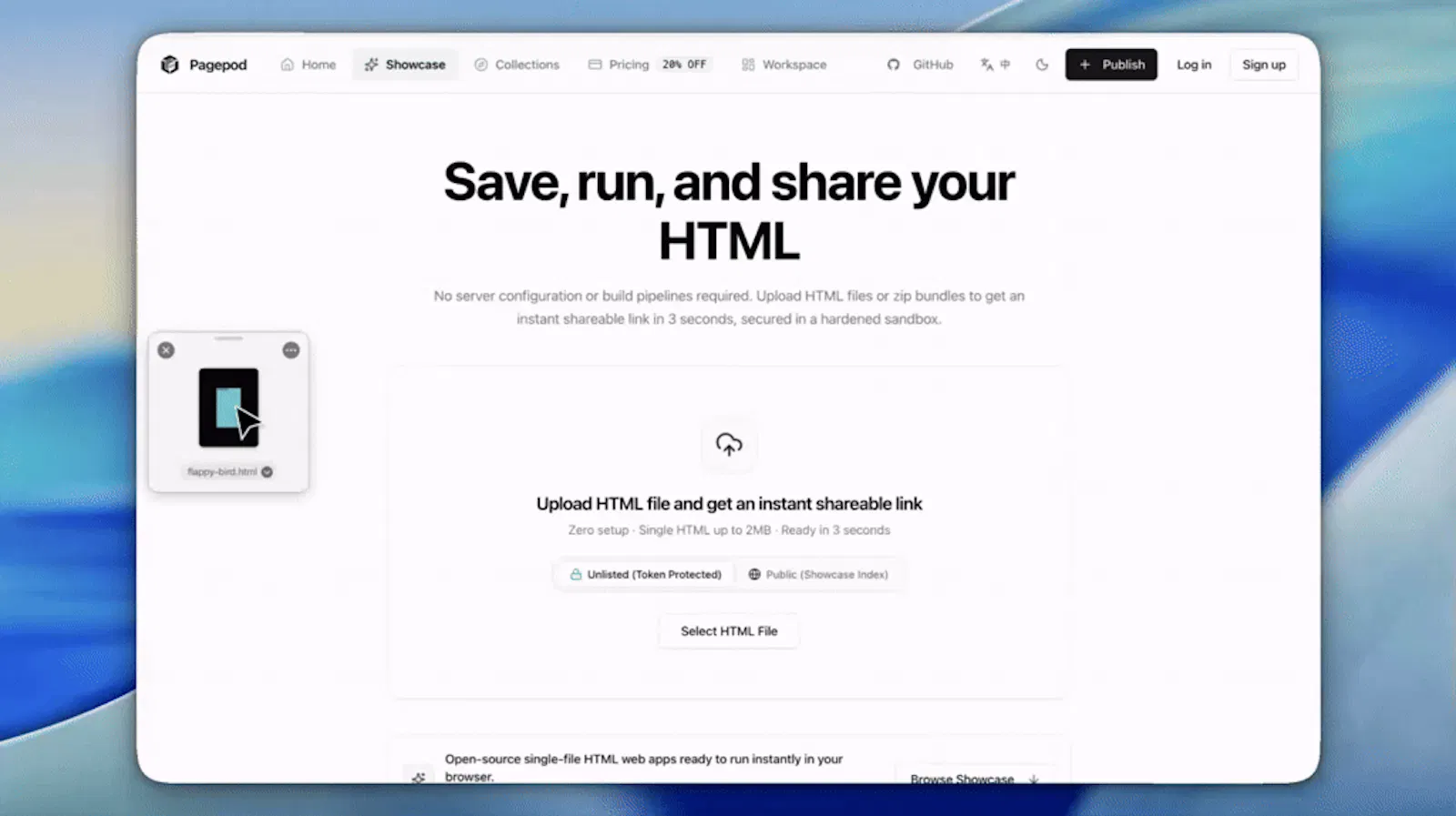 Pagepod screenshot 1 (video preview)