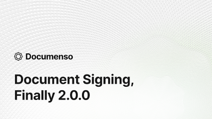 Documenso 2.0.0产品图