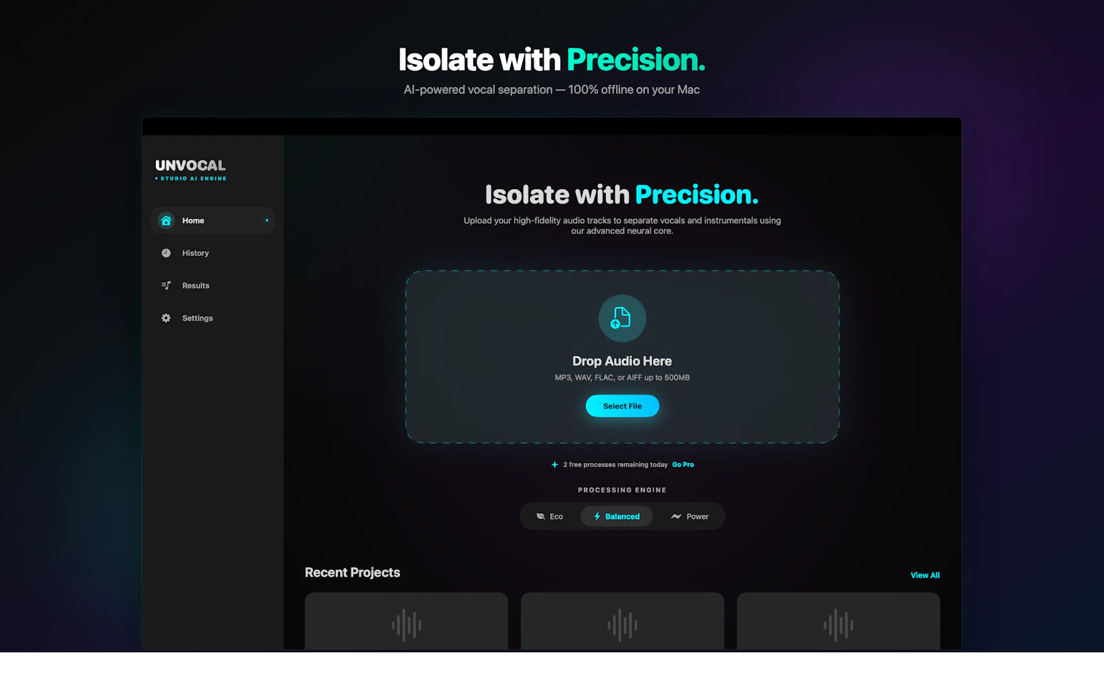 UnVocal screenshot 2