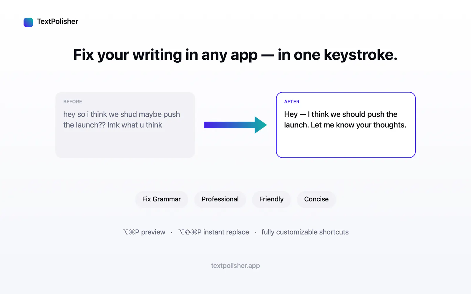 TextPolisher.app screenshot 2
