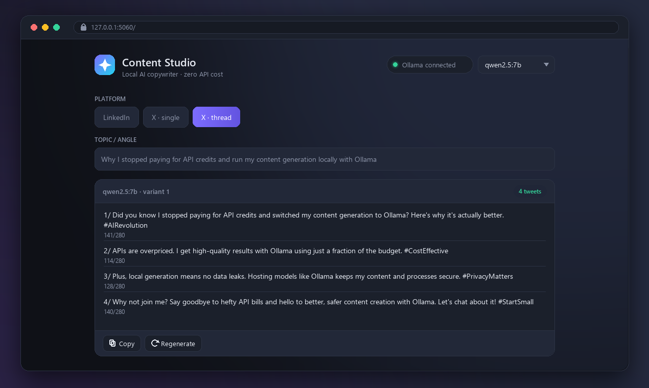 Content Studio gallery image