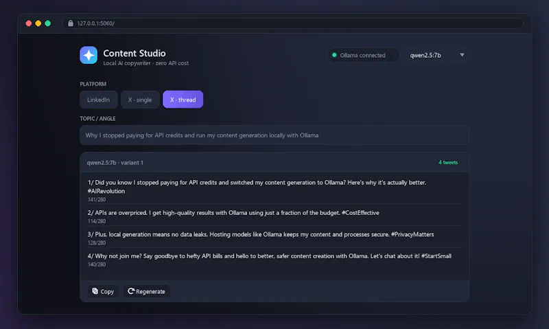 Content Studio screenshot 3