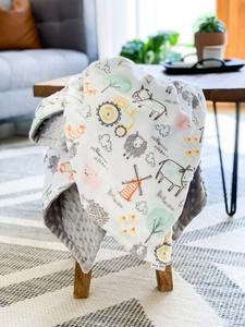 E-I-E-I-O - Soft Baby Minky Blanket gallery image