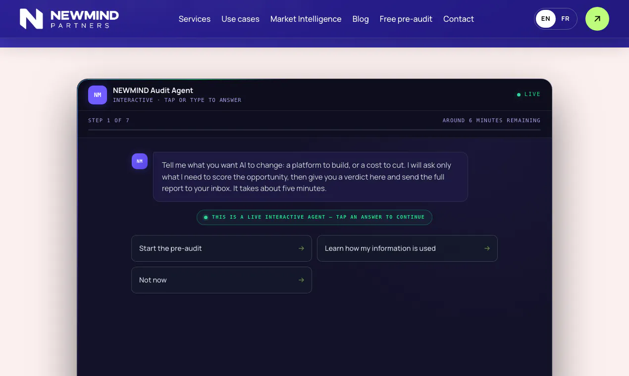 Newmind Free AI Pre-audit gallery image