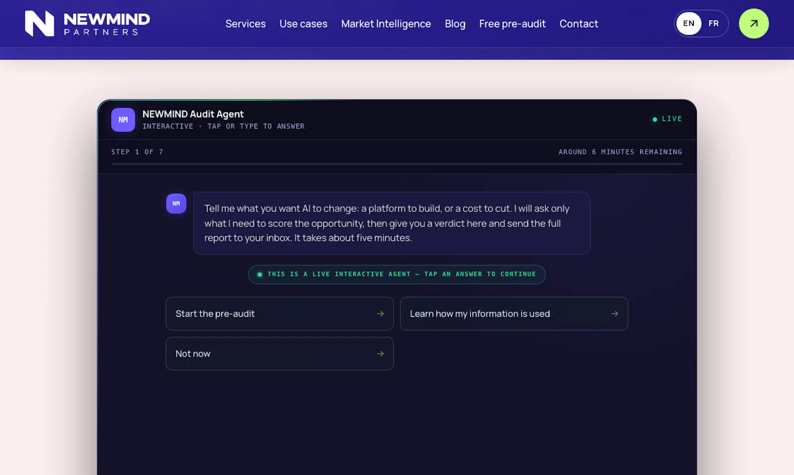 Newmind Free AI Pre-audit screenshot 1