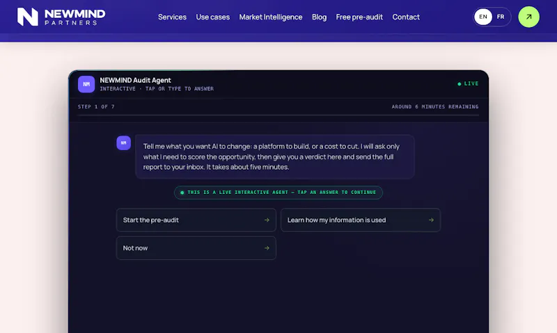 Newmind Free AI Pre-audit screenshot 1