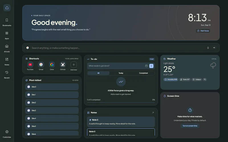 Daily Workspace screenshot 3