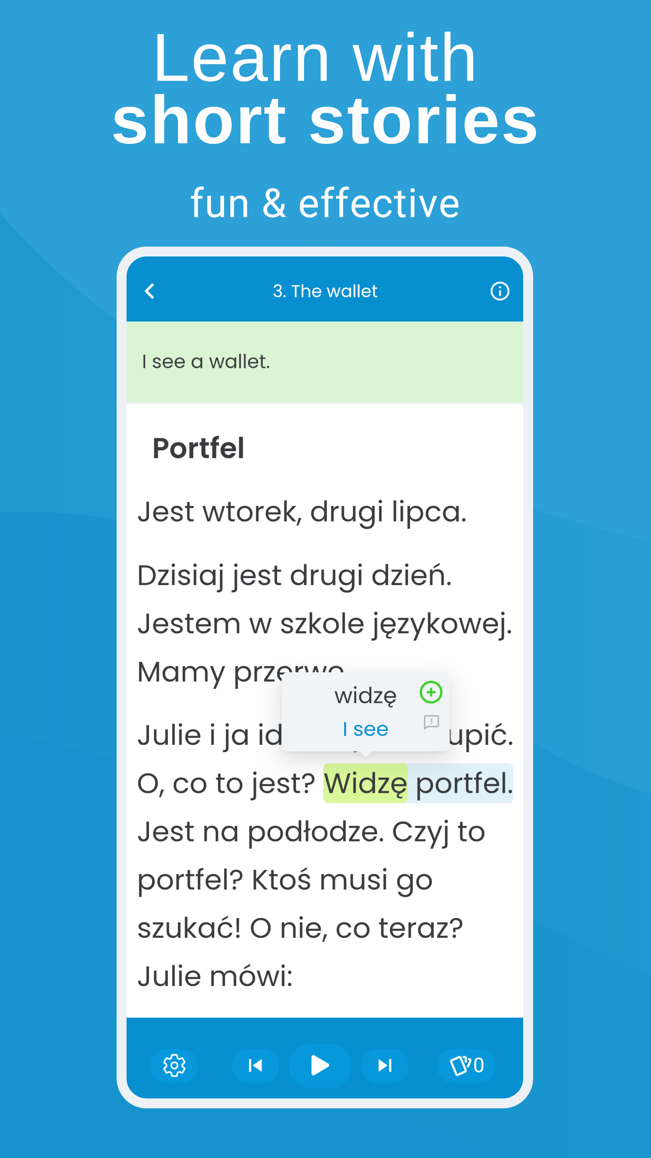 Frazely - learn languages in context - Main product screenshot demonstrating key features and user interface