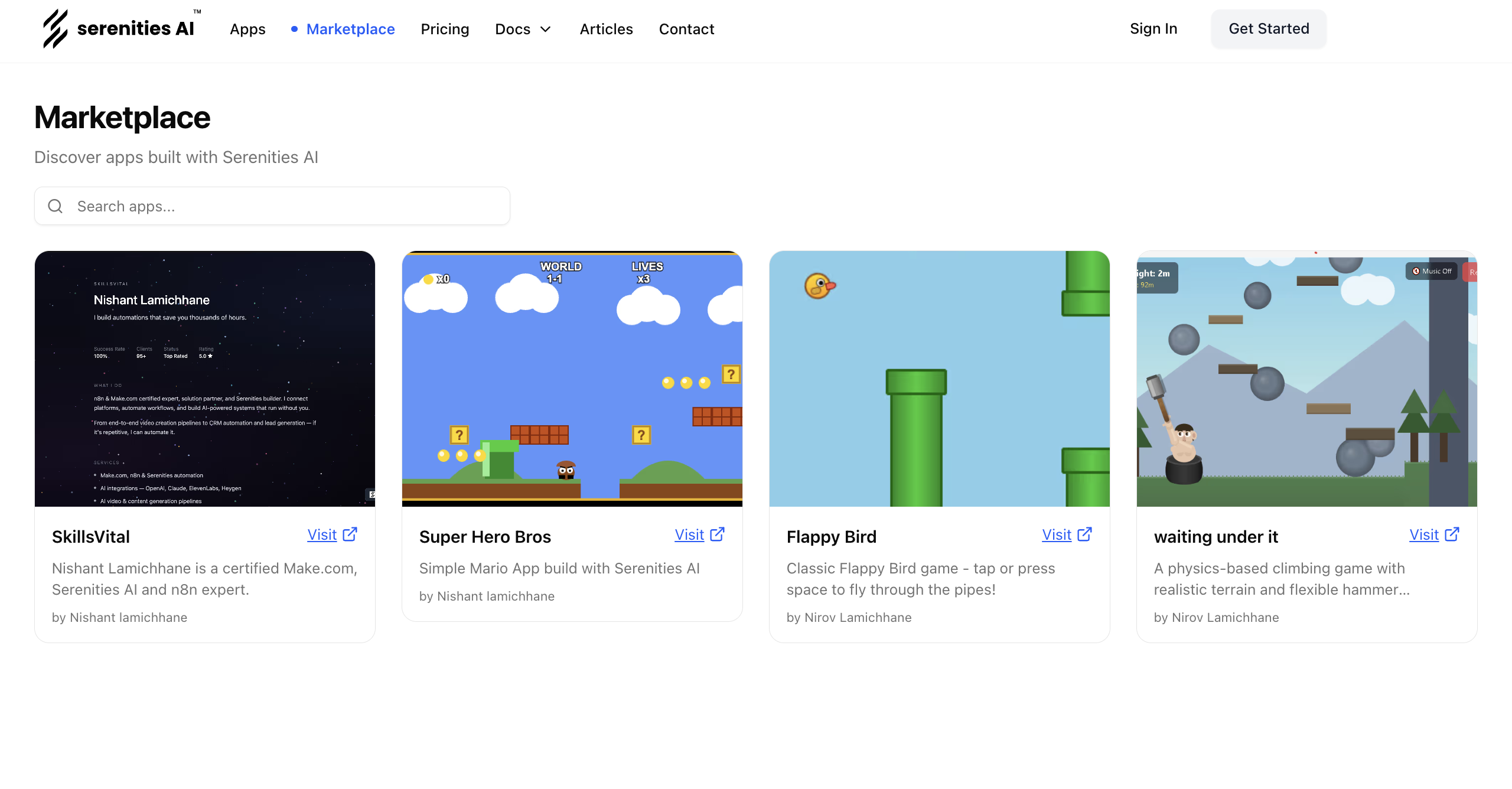 serenities gallery image