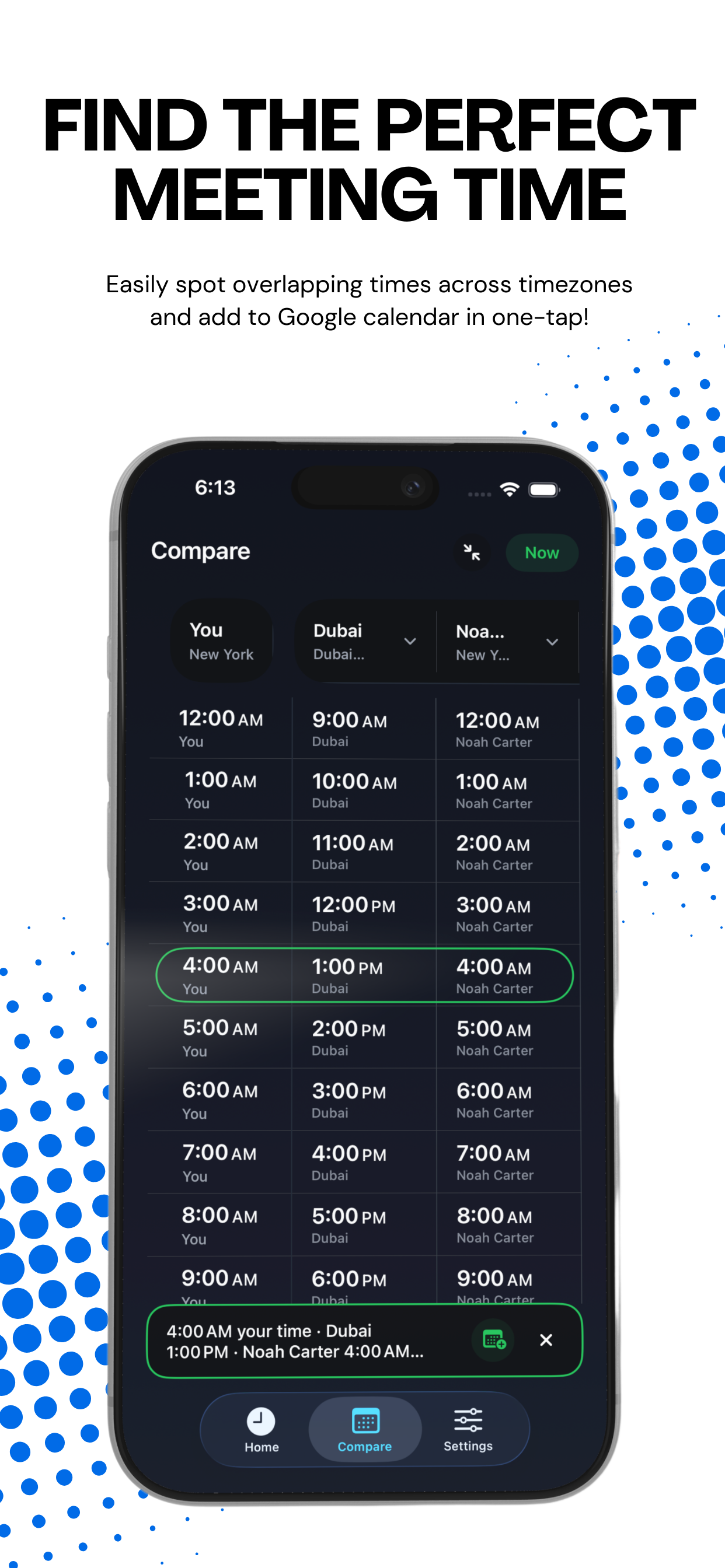 Compare Timezones - Celeste - Screenshot 3 showing product features and functionality