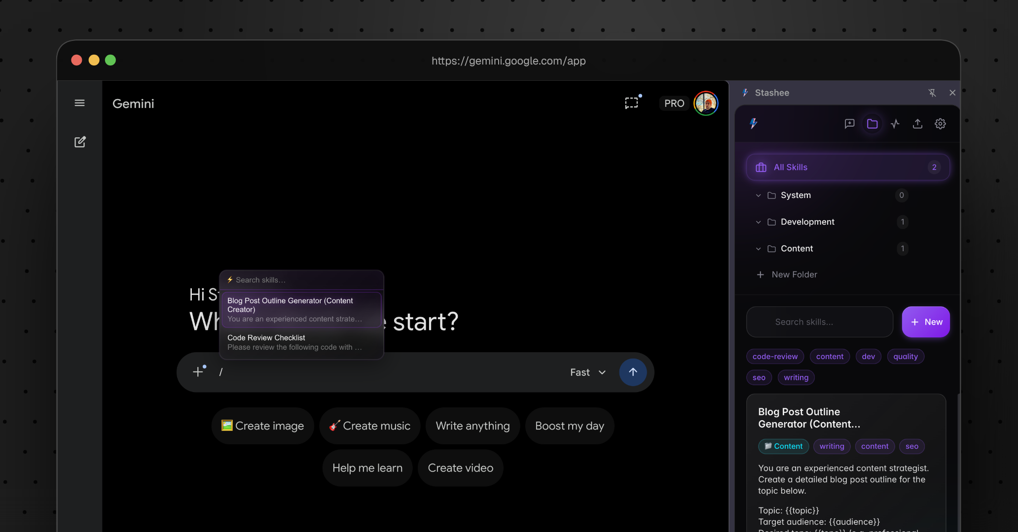 Stashee | Skill & Prompt Manager Web UIs gallery image