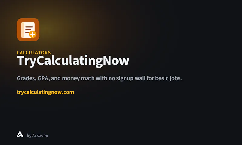 TryCalculatingNow screenshot 2