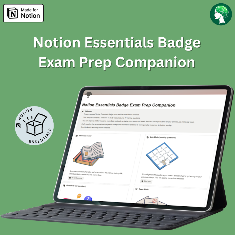 Notion Essentials Badge Exam Companion