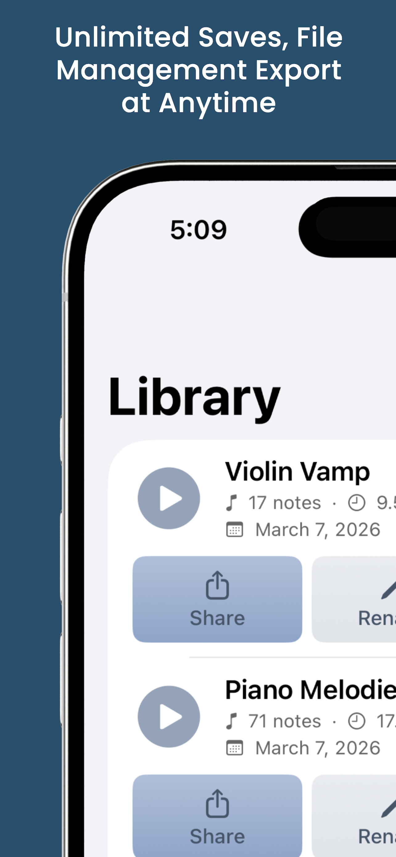 ToneScribe Pro — Audio to MIDI on iPhone gallery image