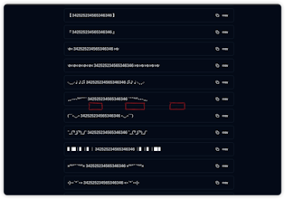 Fancy Text Generator | 创意文字转换器 | 酷炫字体生成器 gallery image