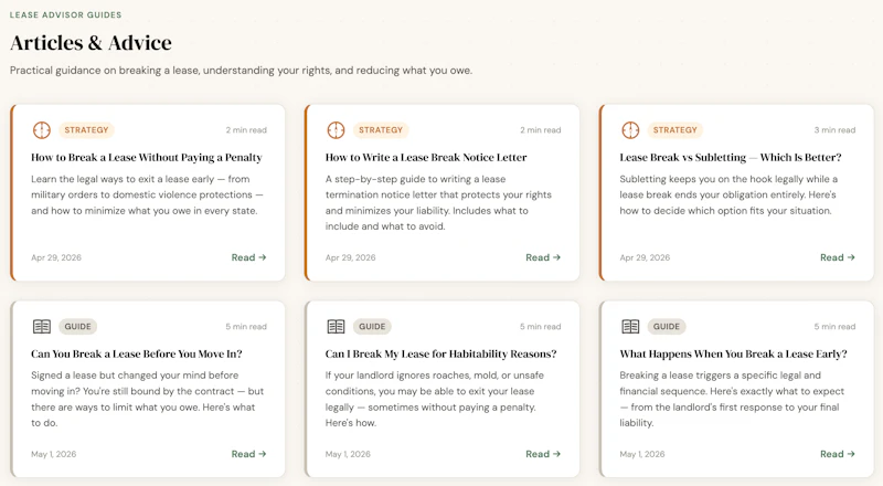 Lease Break Penalty Calculator screenshot 5