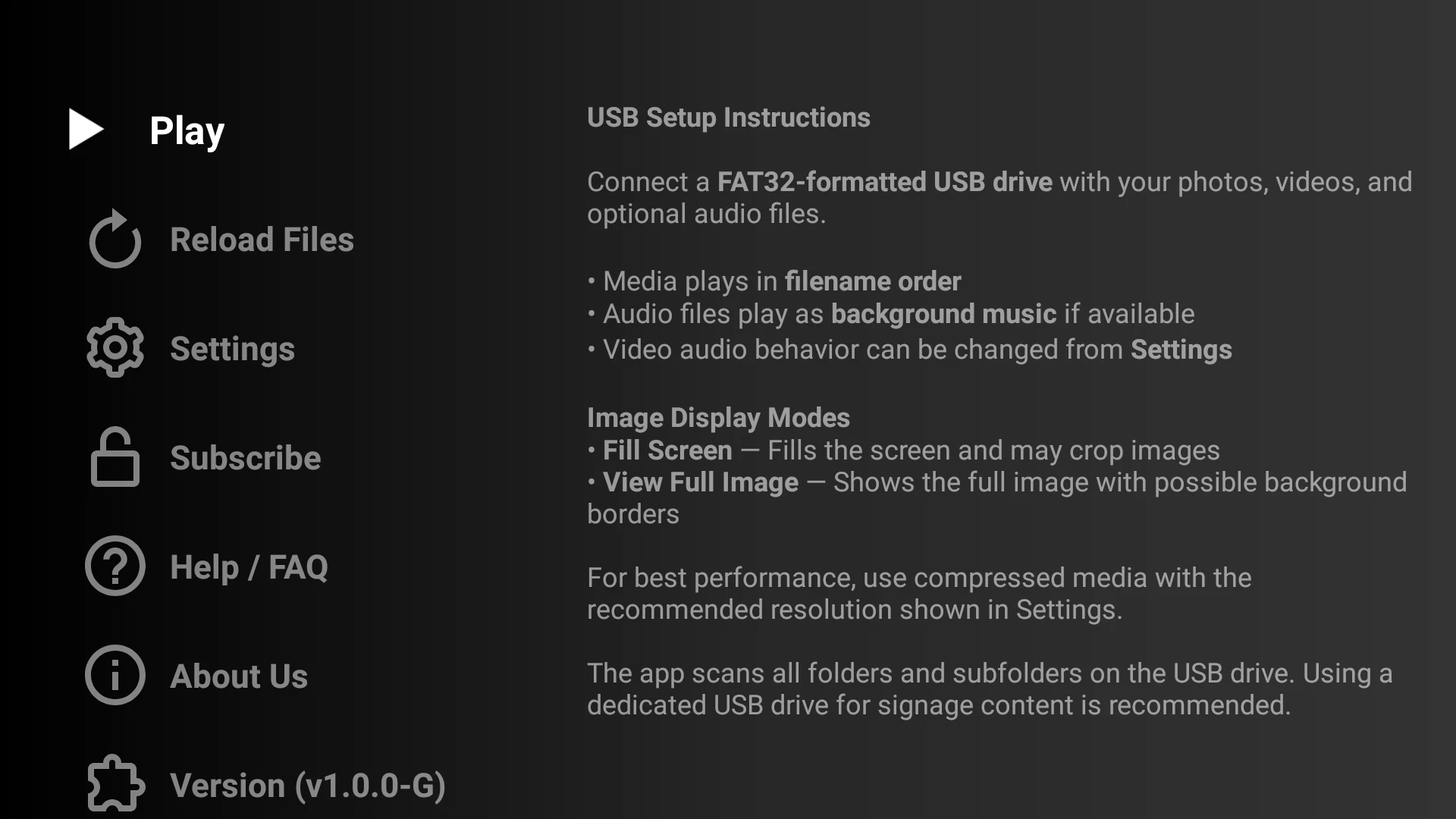 Simple USB Signage screenshot 2