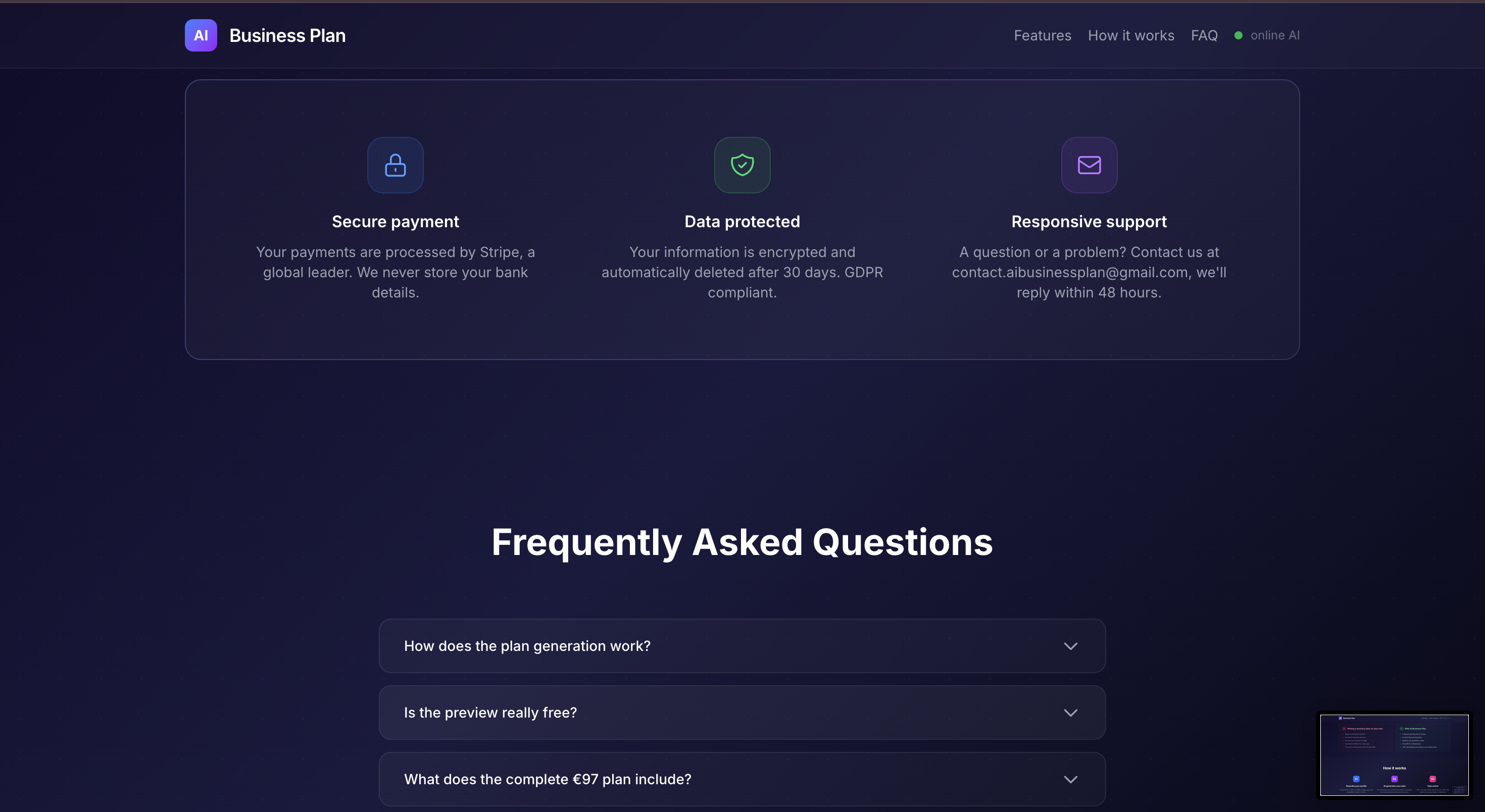   AI Business Plan  gallery image