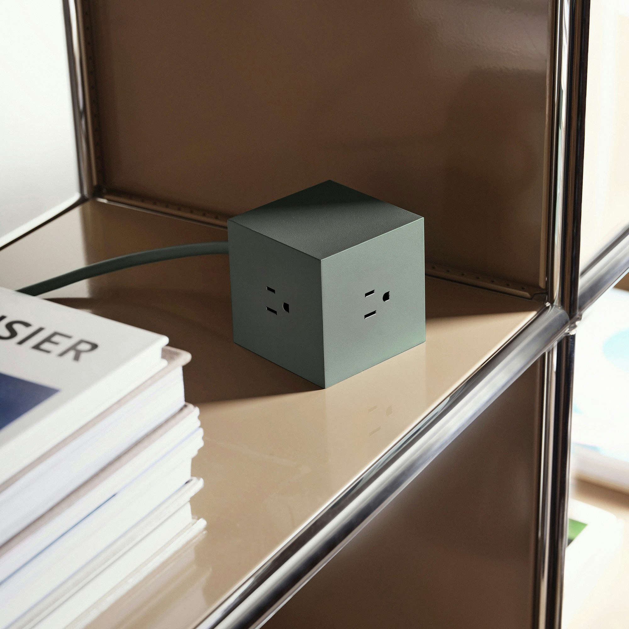 Square 1 Oak Green Extension Cord USB-C gallery image