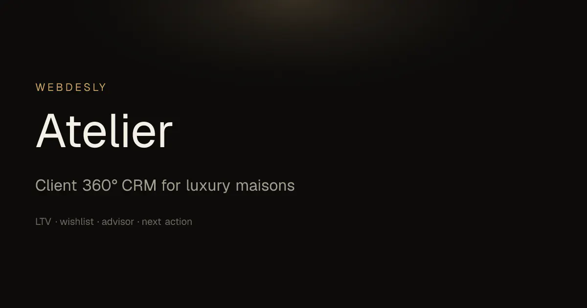 Webdesly Atelier gallery image