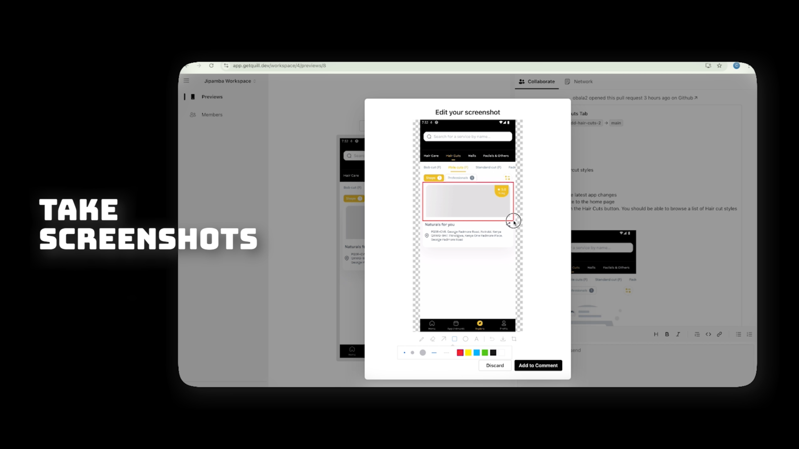 Quill Dev Tools - Предварительные просмотры мобильных приложений и мобильные тесты без кодов медиа 3