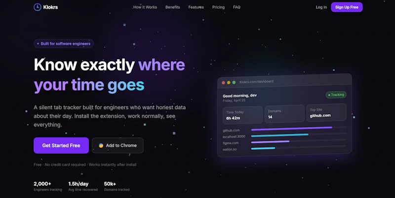 Klokrs — Tab Time Tracker for Engineers screenshot 13