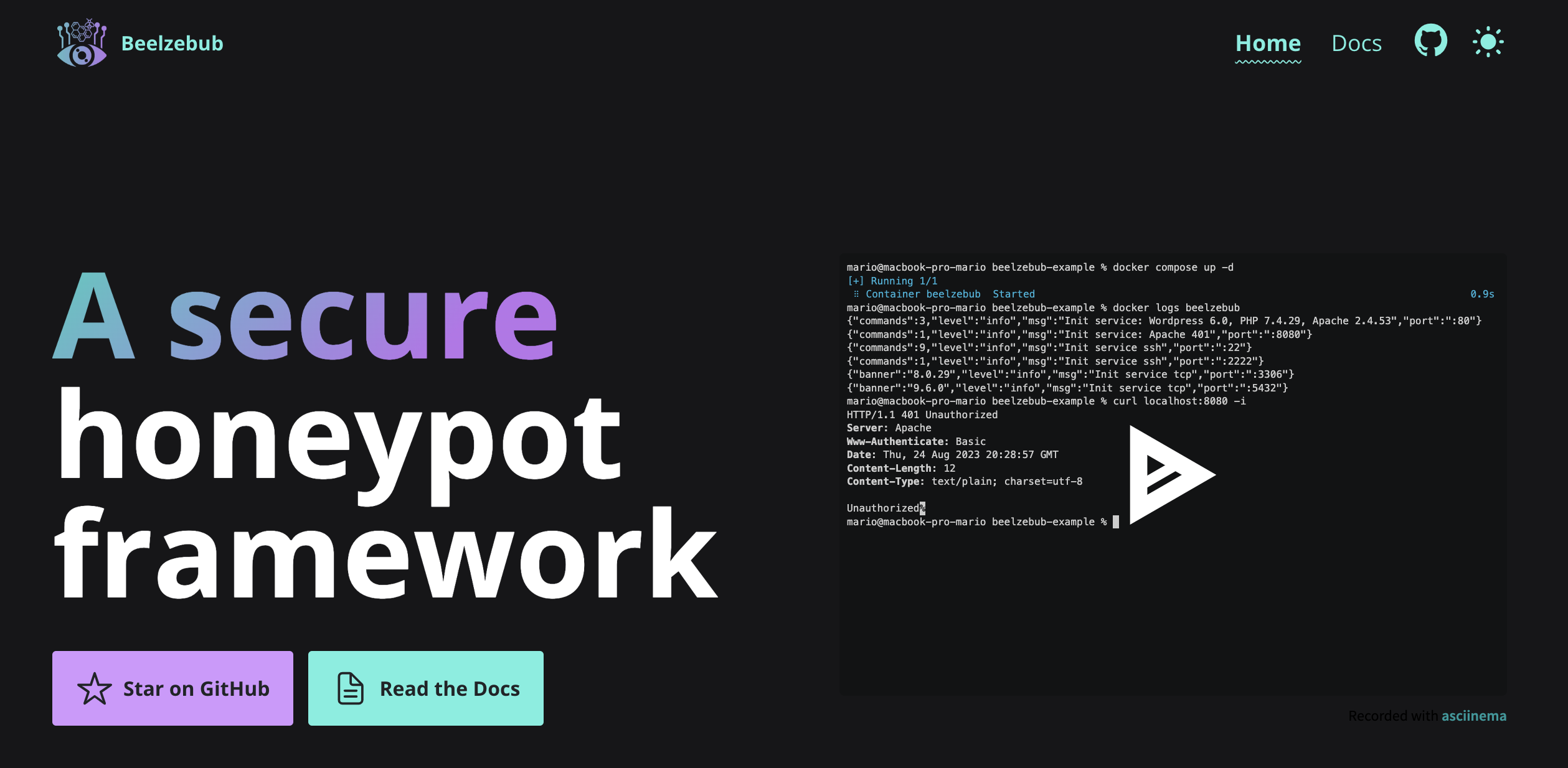 Beelzebub Honeypot Framework medya 2