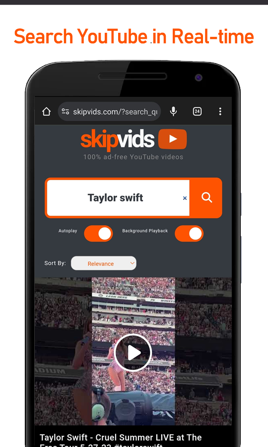 SkipVids.com - 100% 광고 무료 YouTube 비디오 미디어 3
