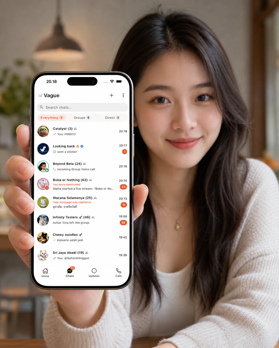 VagueChat - Real-time Chat & Calling App