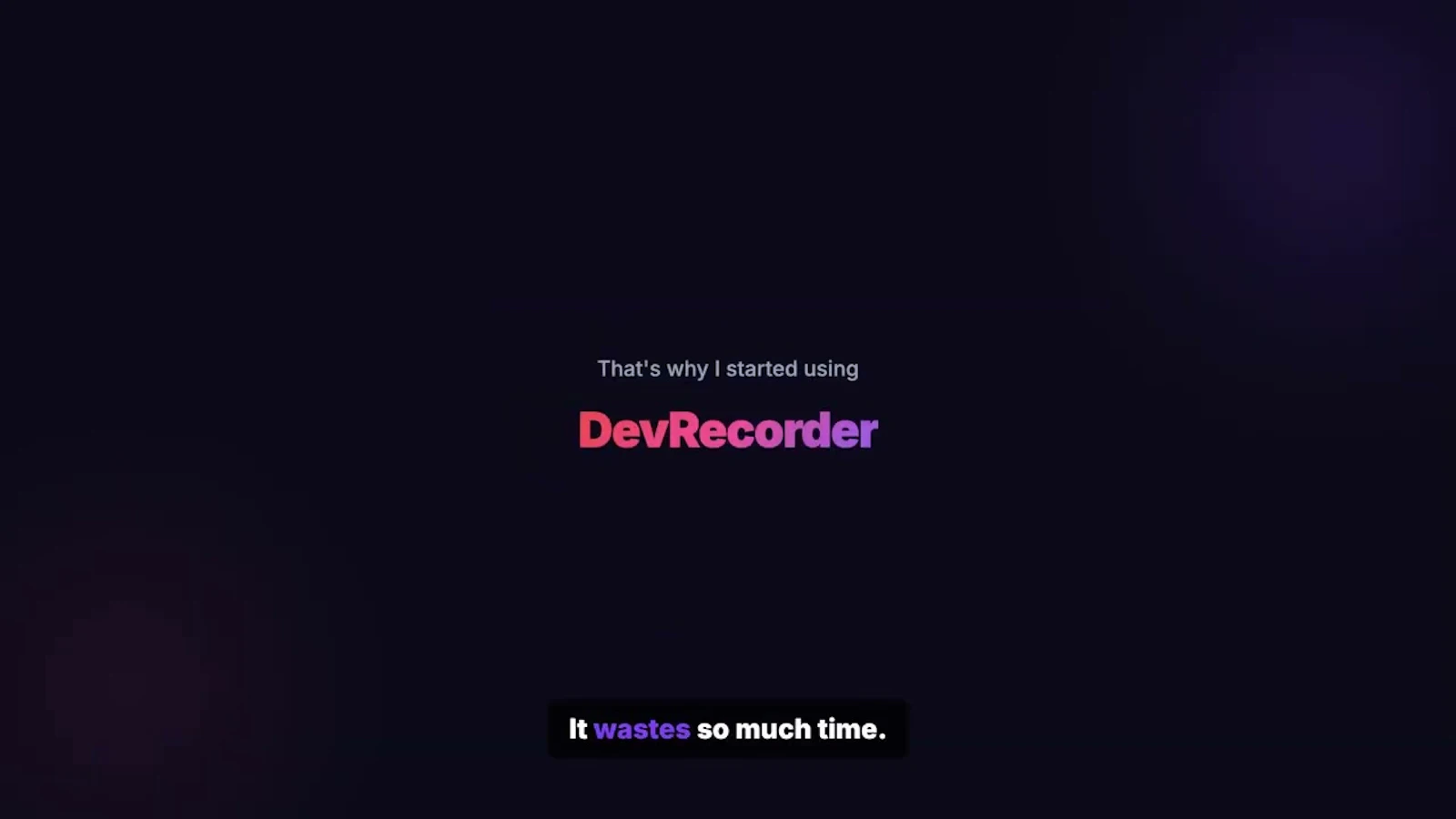 DevRecorder screenshot 1 (video preview)
