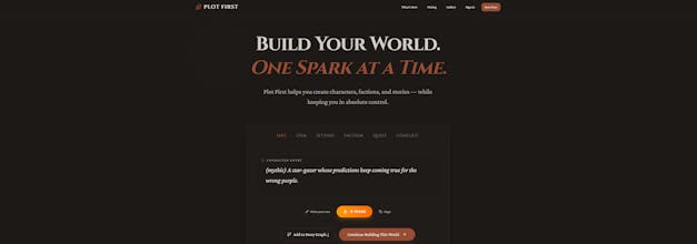 Plot First gallery image