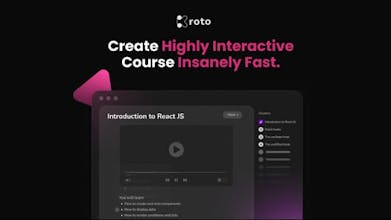 Una captura de pantalla de la interfaz de la plataforma Kroto, mostrando las instrucciones de texto fáciles de usar para la creación de cursos.