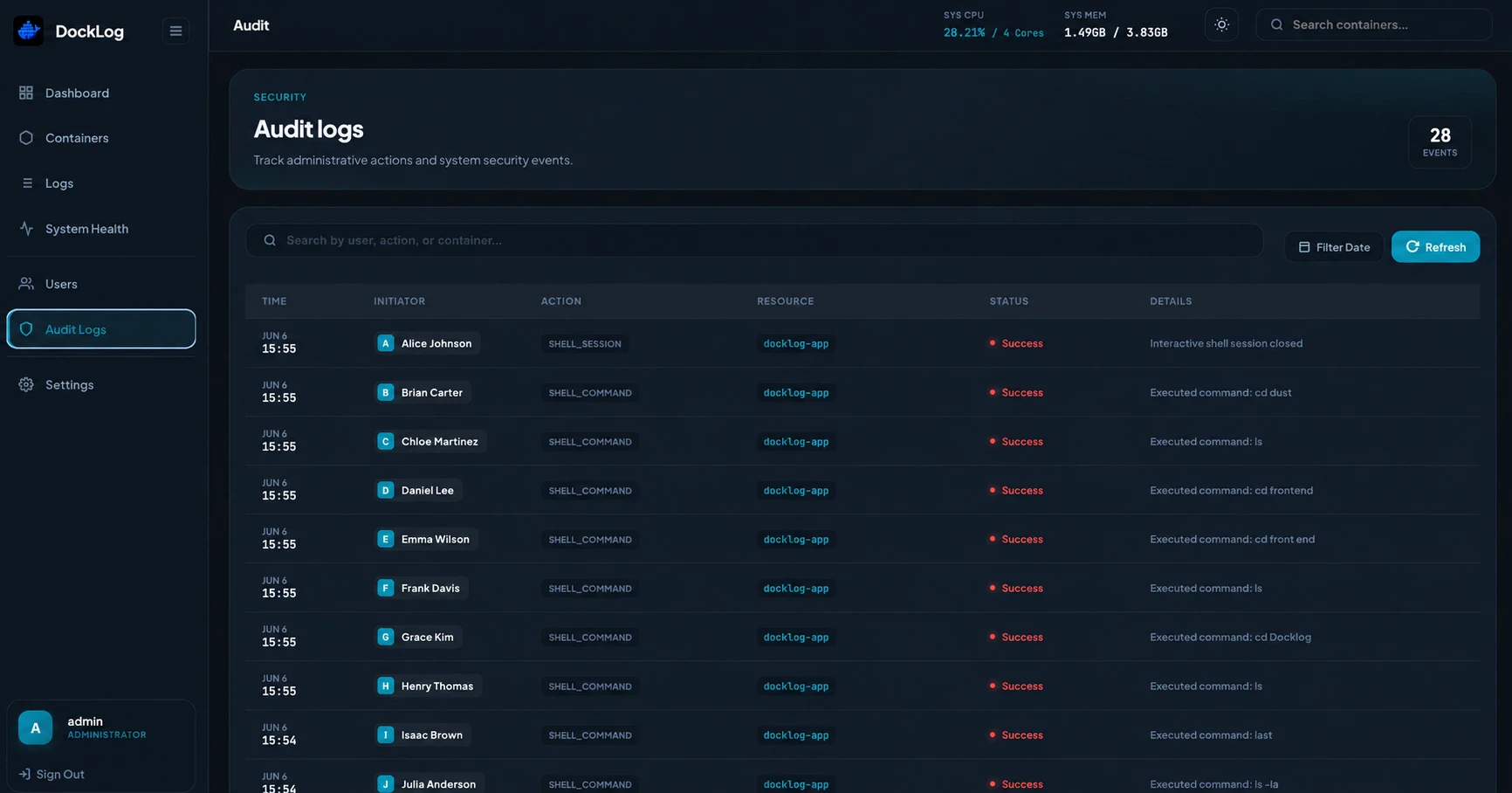 DockLog screenshot 6