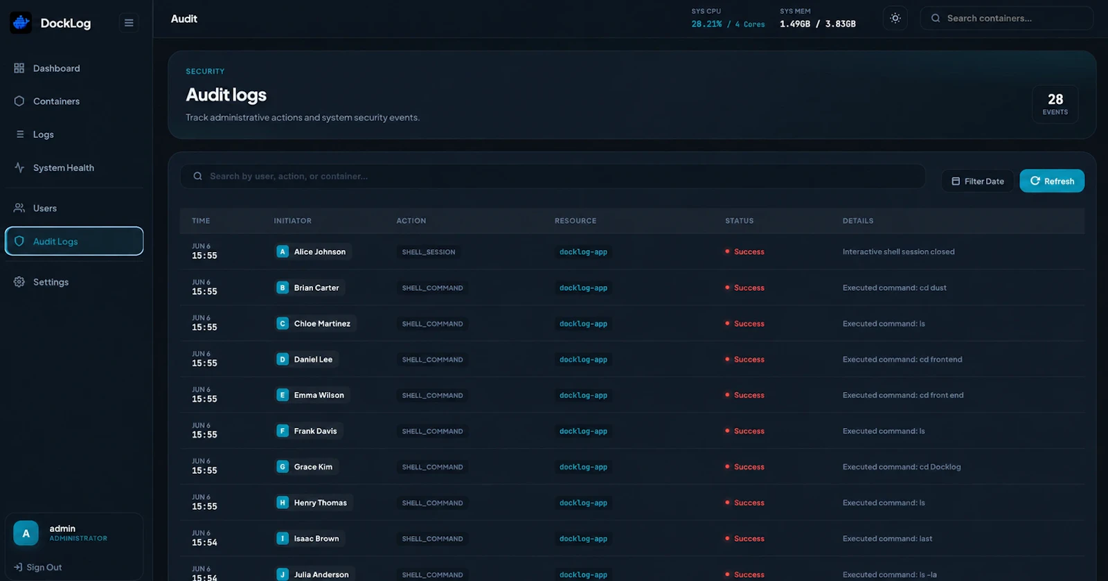 DockLog screenshot 6