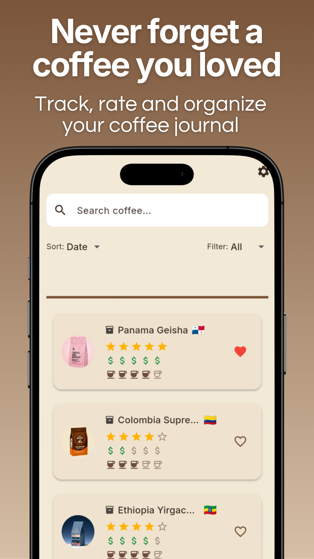Kaphiy - Coffee Journal & Tracker gallery image