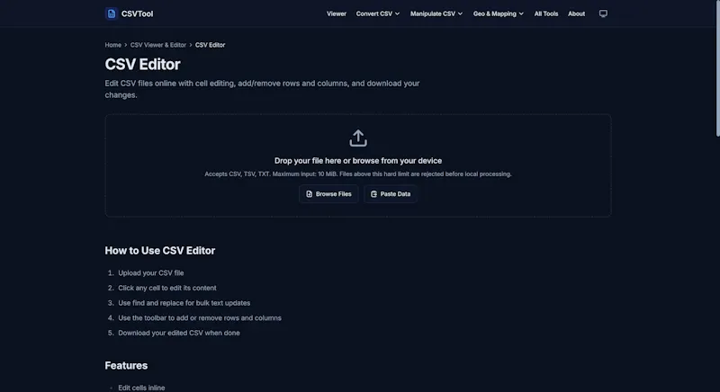 CSVTool.io screenshot 3