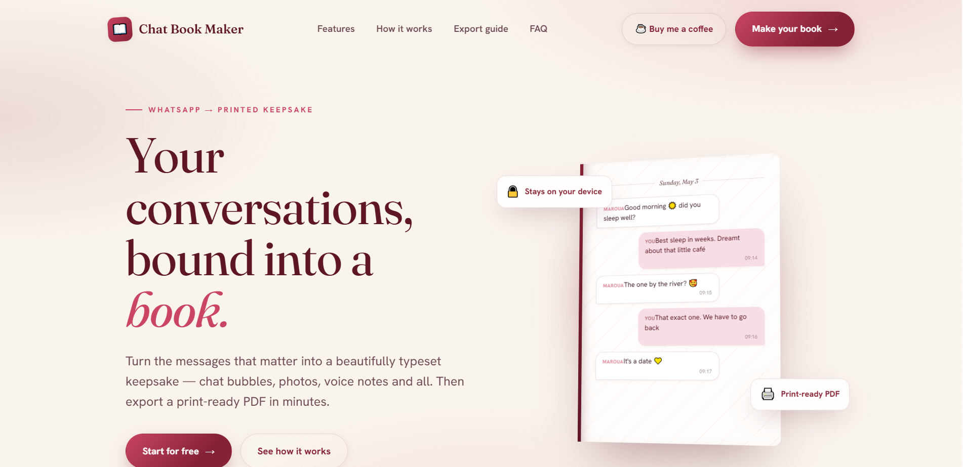 Chat Book Maker gallery image