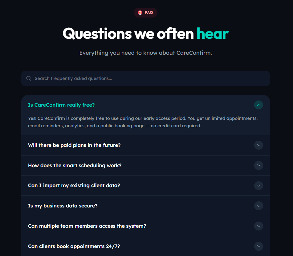 CareConfirm gallery image