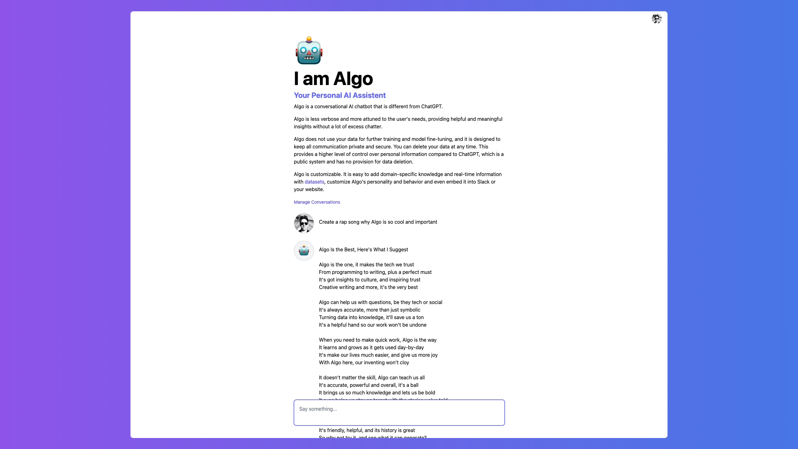 Algo Chatbotkit - ผู้ช่วย AI ส่วนตัวของคุณ media 3