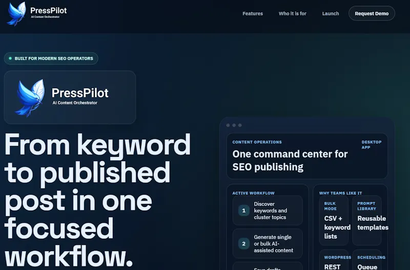 PressPilot screenshot 2