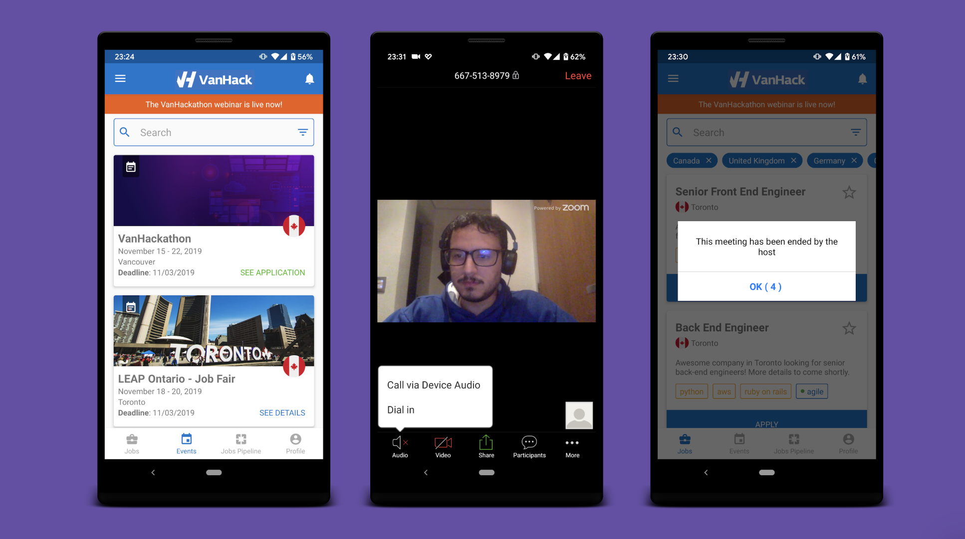 VanHackathon - VanHack Mobile App gallery image