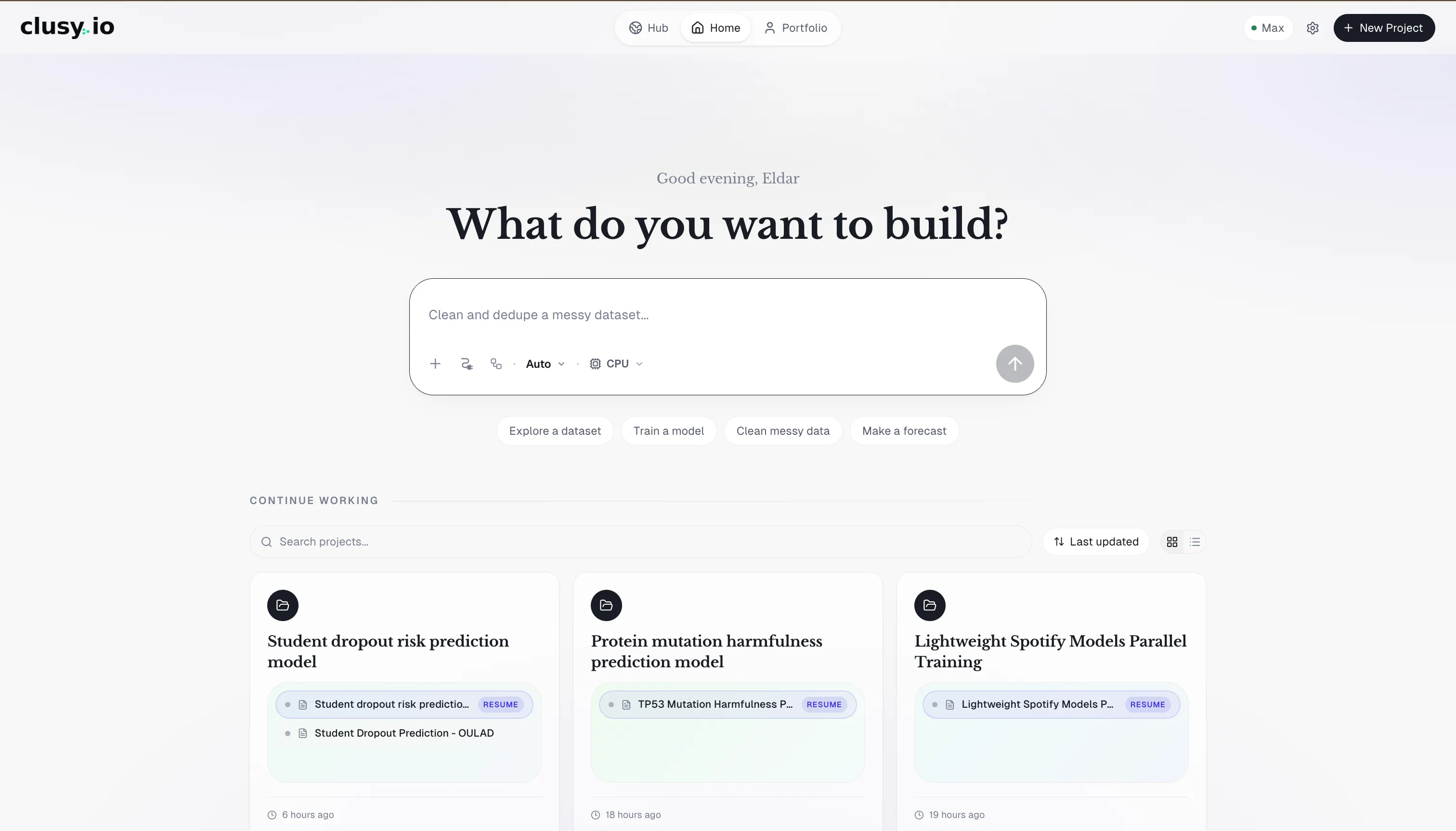 Clusy : AI notebook platform for modern data science | Product Hunt