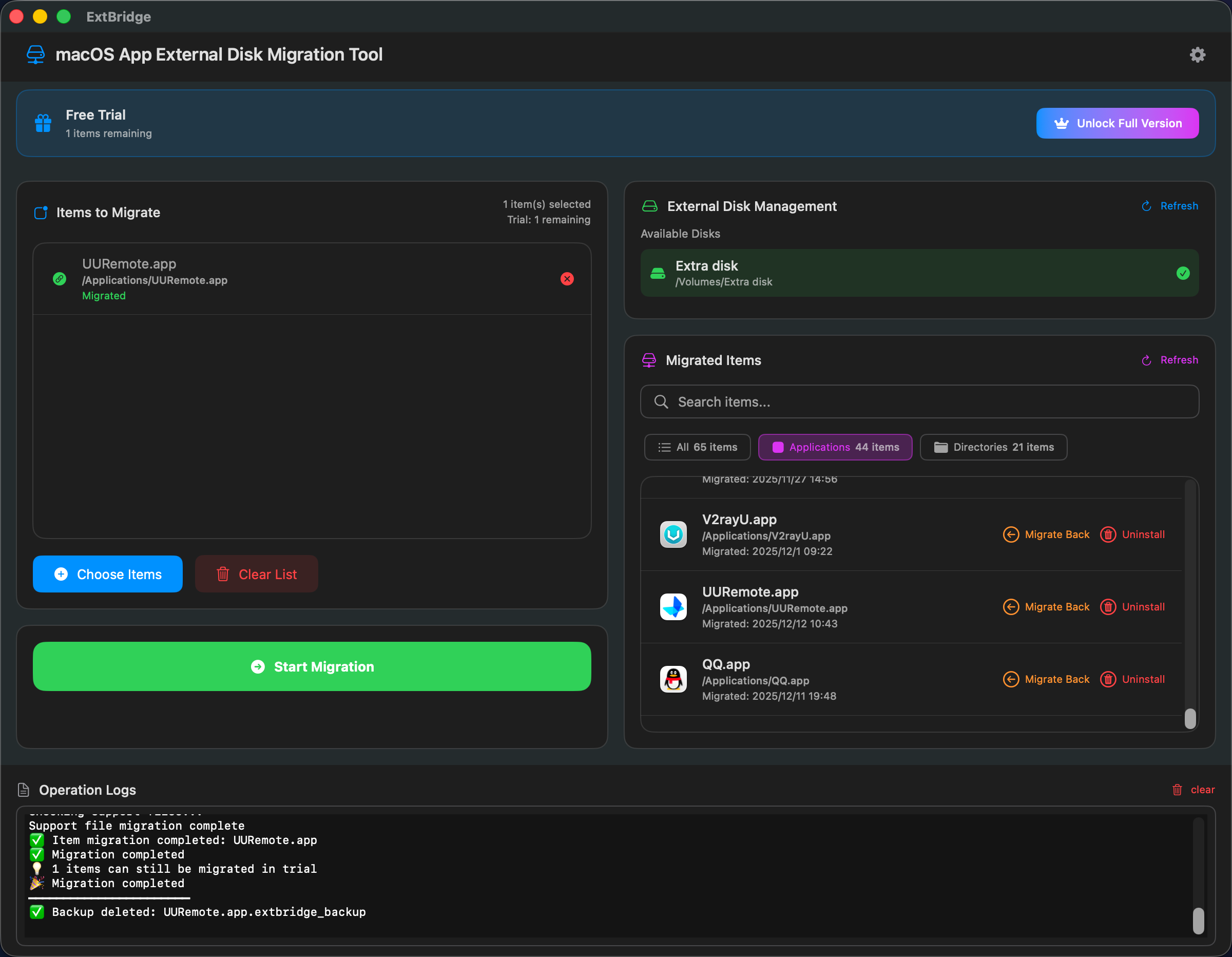 ExtBridge - Screenshot 2 showing product features and functionality
