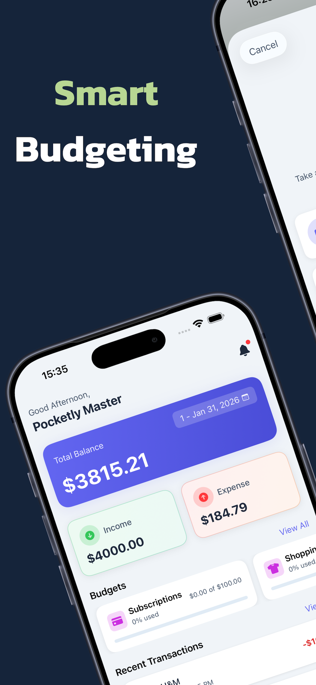 Pocketly — Expense Tracker for iOS gallery image